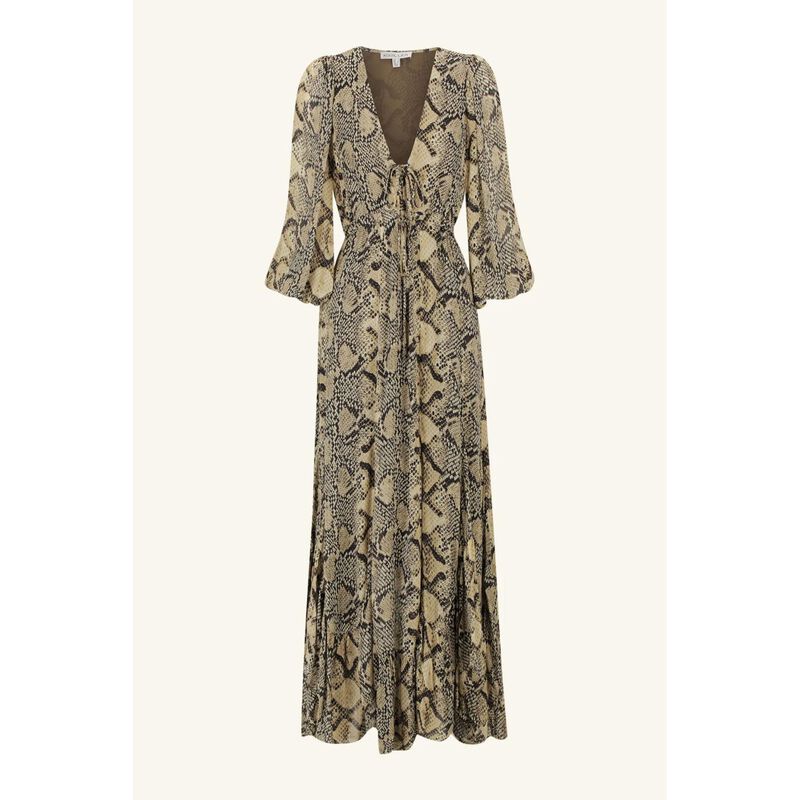 Shona Joy Hadiya Lace Front Drawstring Maxi Dress image number 2